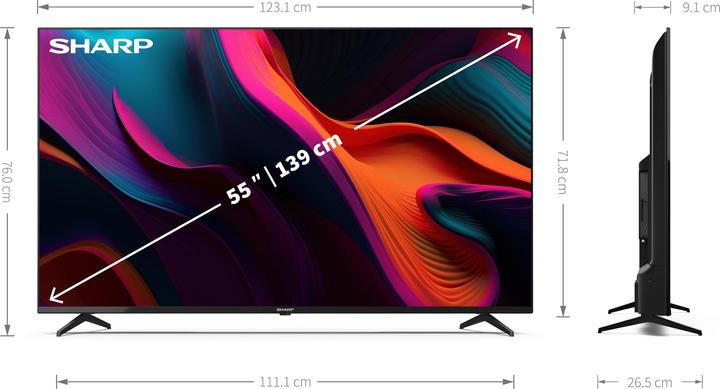 Image du produit Sharp 55GL4260E (55", LCD, 4K, 2023)