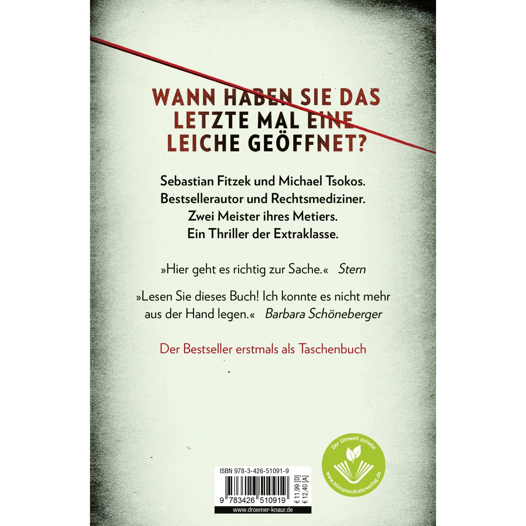 Thumbnail - Abgeschnitten, Belletristik von Sebastian Fitzek, Michael Tsokos