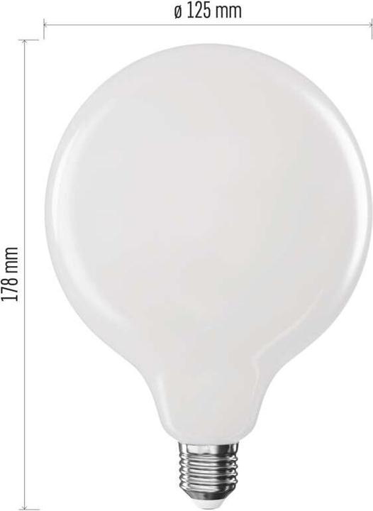 Actual product image Emos LED lamp Filament G125 / E27 / 18 W (150 W) / 2452 lm / Neutral white (E27, 2452 lm, 1x)