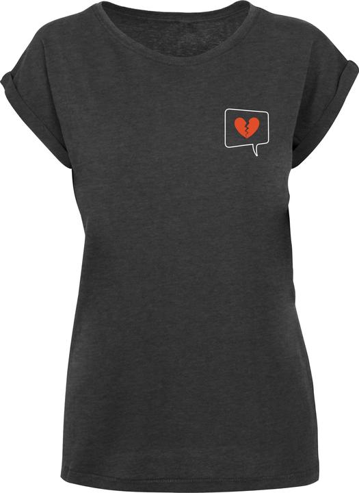 Produktbild Merchcode Ladies Heartbreak X Extended Shoulder Tee - 111573 (L)