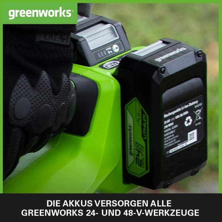 Produktbild Greenworks 24V Starterskit - 2 x 4 Ah Accu's En Duolader (24 V)