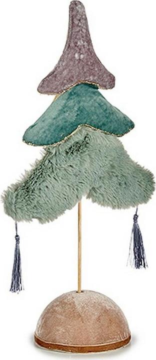 Krist+ Weihnachtsbaum – Blau Bunt Türkis Silber Polyester Holz