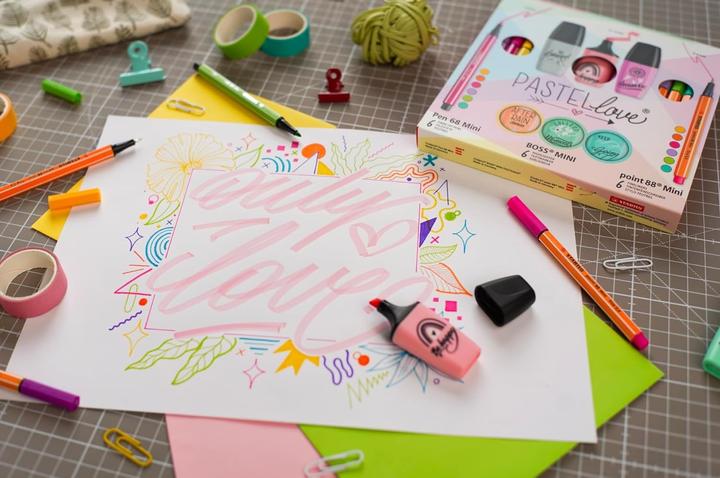 Produktbild STABILO Mini World Pastellove (Mehrfarbig, 1 mm, 18 x)
