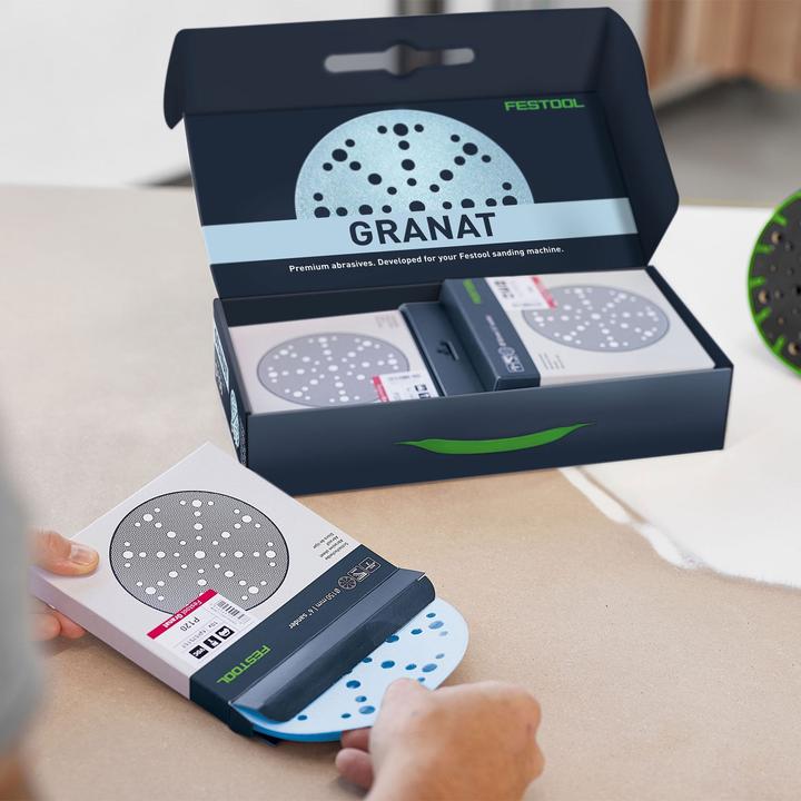 Produktbild Festool Schleifscheibe STF D150/48 GR-Set (P120, P180, P220, P320, P60, P80)