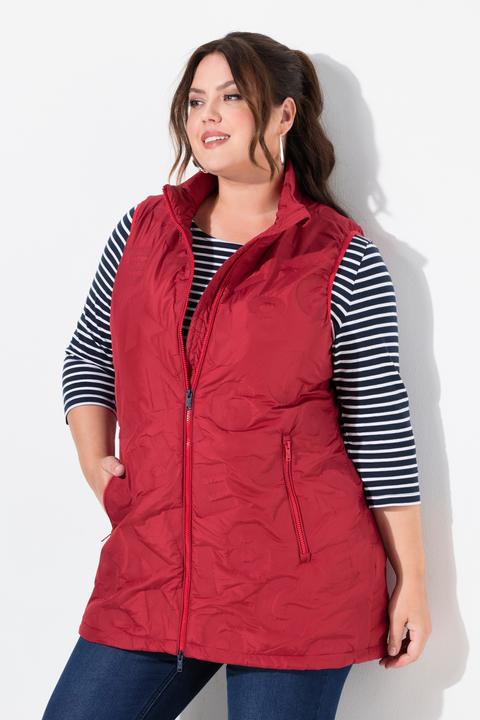 Produktbild Ulla Popken HYPRAR Weste, wasserabweisend, Stehkragen, 2-Wege-Zipper (42, 44)