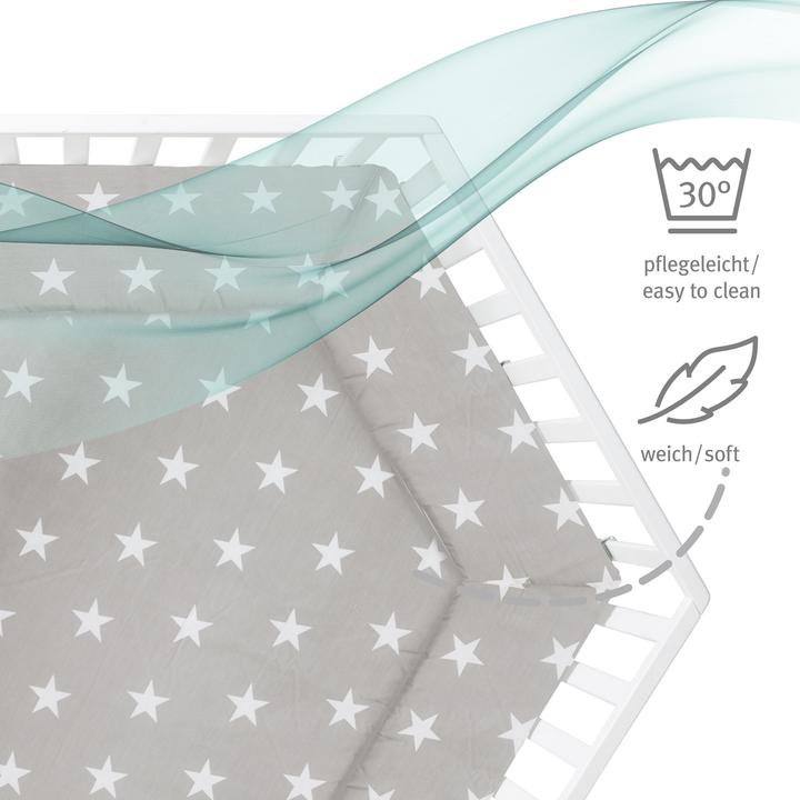 Produktbild Roba Laufgitter 6-eckig Little Stars (118.50 cm, 103.50 cm, MDF)