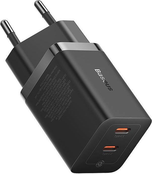 Productafbeelding Baseus Wandlader GaN5 40W, 2x USB C (Zwart) (40 W)
