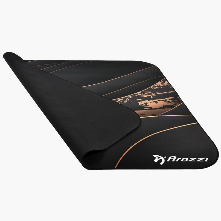 Actual product image Arozzi Zona Quattro Black Gold / Floor protection mat / 116 x 116 cm / Black and gold design (116 x 116 cm)