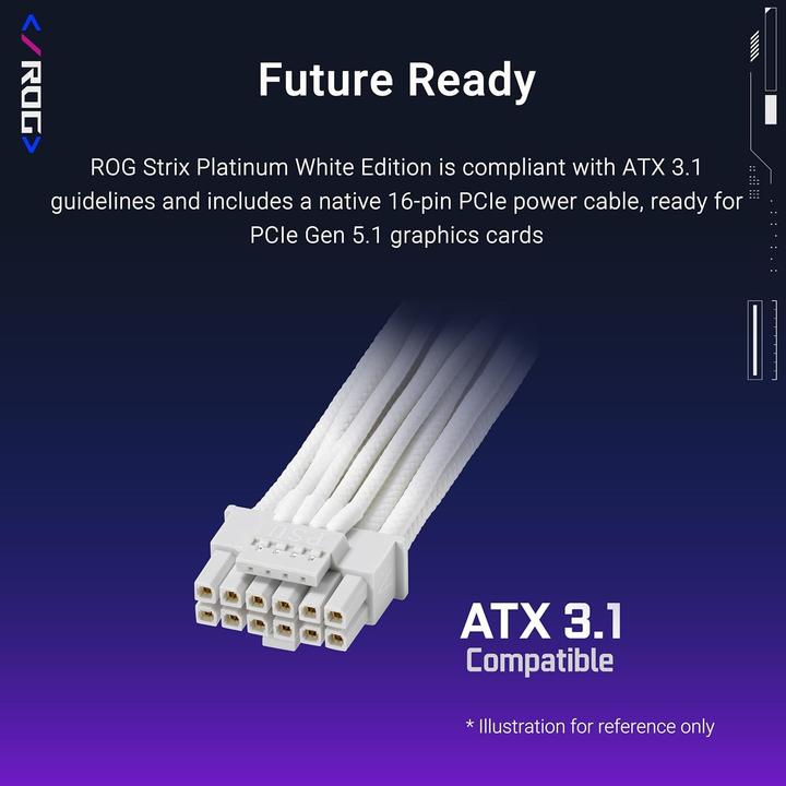 Productafbeelding ASUS ROG Strix 1000P White Edition (1000 W)