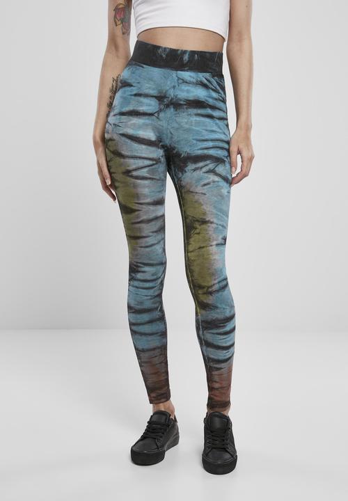Immagine prodotto Urban Classics Leggings a vita alta in cotone Tie Dye da donna (XS)