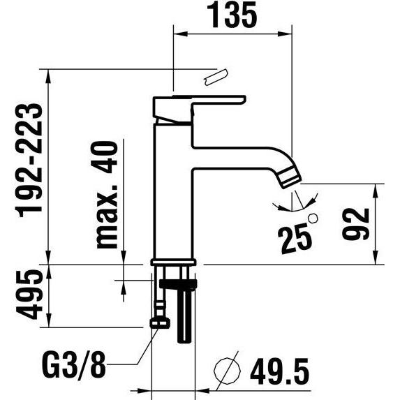Thumbnail - Laufen, Badarmatur, H3110810041201