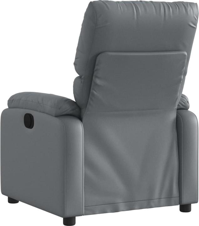 Actual product image vidaXL Massage chair grey imitation leather,Colour: Grey,Material