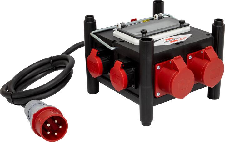 Produktbild Brennenstuhl Kompakter Stromverteiler BSV 3 - FI/16 IP44, 1x CEE-Stecker 16 A/415 V (IP44), Steckdosen 3x CEE (7 x, Typ 13)