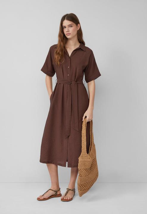Image du produit s.Oliver Kleid Hemdblusenkleid aus Viskosemix mit Eingrifftaschen (40)