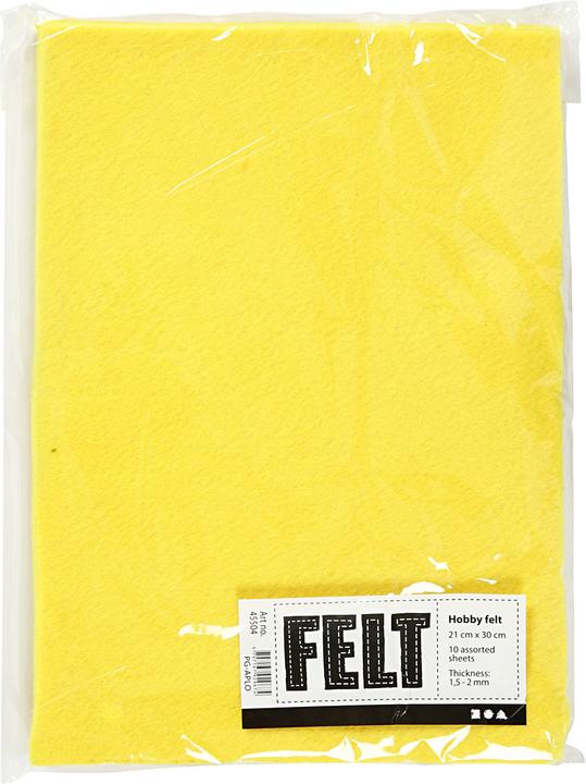 Actual product image Creativ Company Hobbyvilt Geel A4, 10 vells