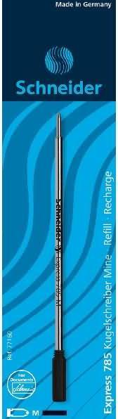 Actual product image Schneider Ballpoint refill Express 785 Line width: 0.5 mm Writing colour: black (Refill unit, Black, 0.50 mm)
