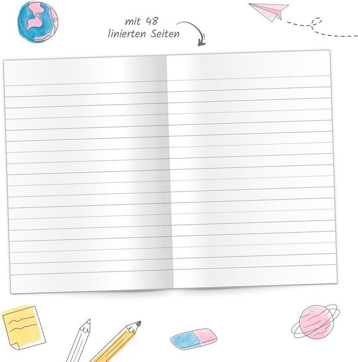 Produktbild Magni Mutti- & Vatiheft A6 Tafel blau (A6, Liniert, Kein Einband)