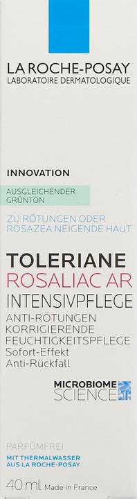 Valeurs nutritives et ingrédients La Roche Posay Toleriane Rosaliac AR concentré (40 ml, Crème 24h)