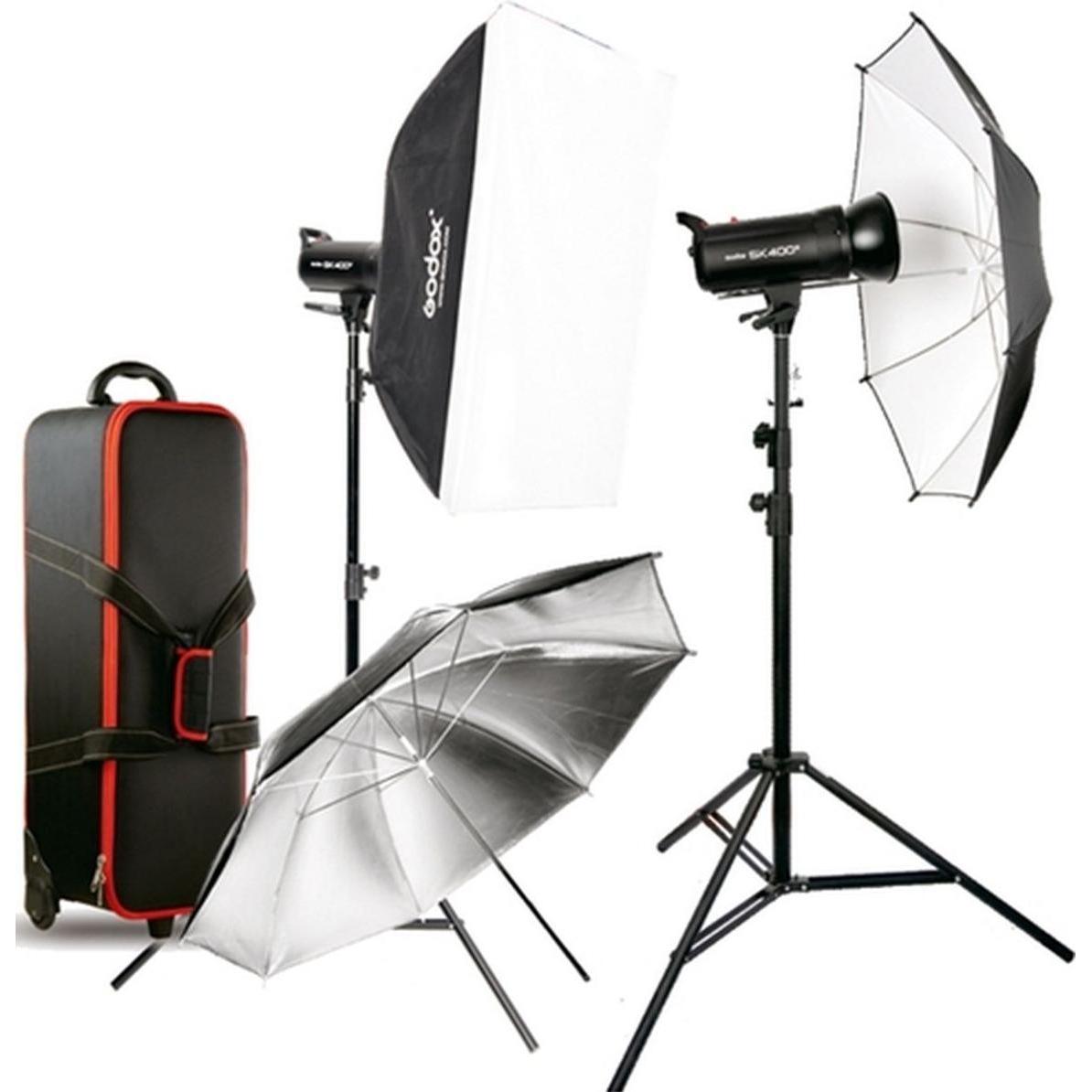 Godox SKII400 Kit flash da studio 400 E (Set, 400 Ws), Flash da studio, Nero