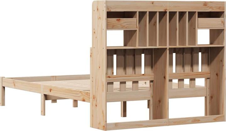 Produktbild vidaXL Bett mit Regal (135 x 190 cm)