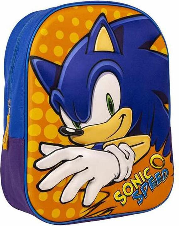 Jakks Pacific Schulrucksack 3D Sonic Orange Blau 25 x 31 x 9 cm (2.10 l)