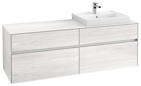 Actual product image Villeroy & Boch Collaro washbasin cabinet 1600x548x500 mm, 4 drawers, for washbasin right, C023