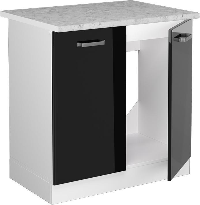 Hochglänzend, Korpus: WeissFront: Schwarz