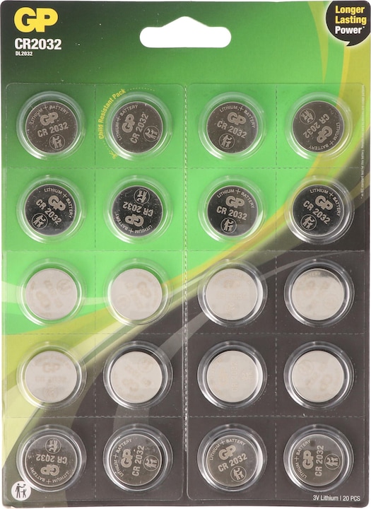 Immagine prodotto GP Batteries CR2032 (20 pz., CR2032, 220 mAh)