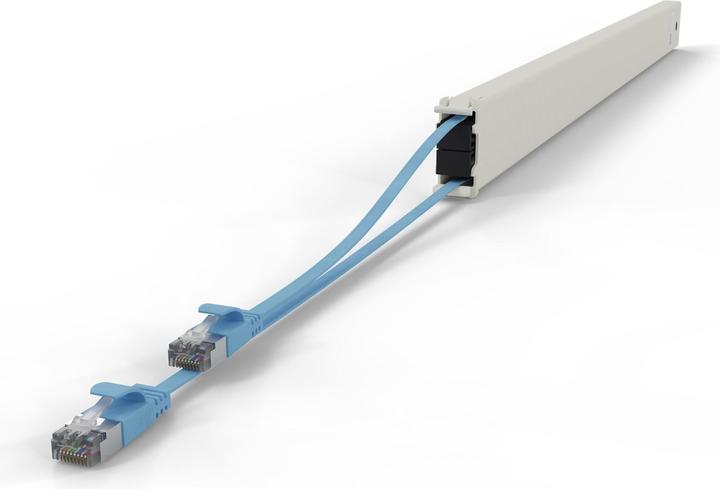 Actual product image PATCHBOX one / Cassette / 46RU / Cat 6A, STP, 2.5 m, blue (STP, CAT6a, 2.50 m)