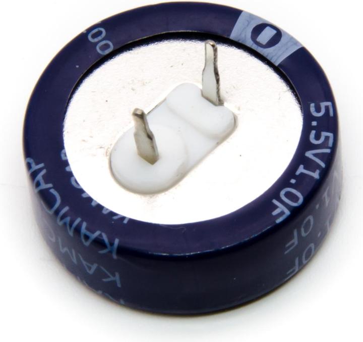 Actual product image Purecrea 1.0F 5.5V flat supercapacitor DYNACAP