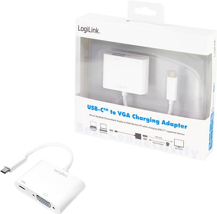 Produktbild LogiLink USB Typ-C zu (VGA, 5.91 cm)