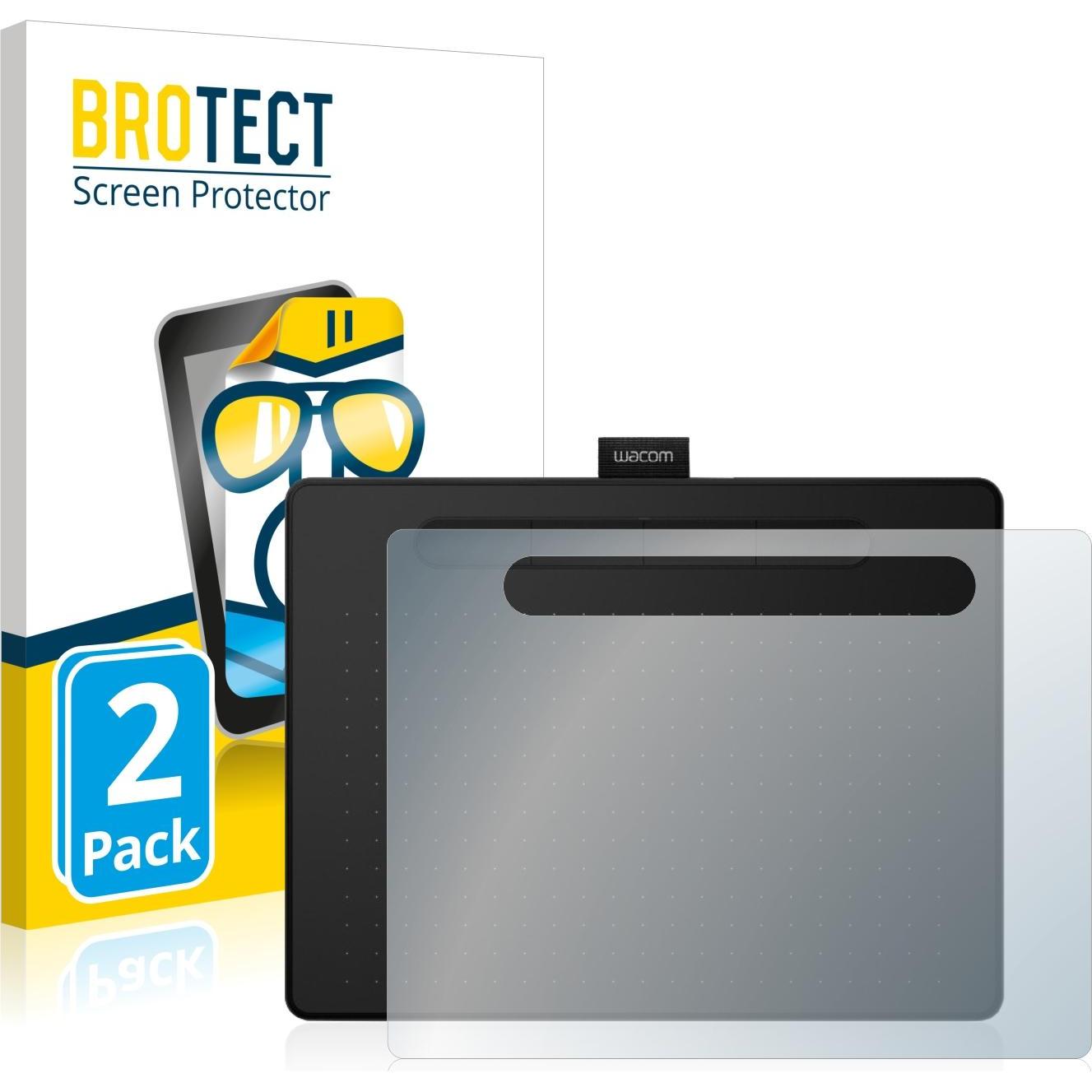 BROTECT Schutzfolie Displayschutz Klar (2 Stück, Intuos M), Tablet Schutzfolie