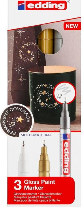 Produktbild Edding 780 - Glanzlack-Marker (3x)