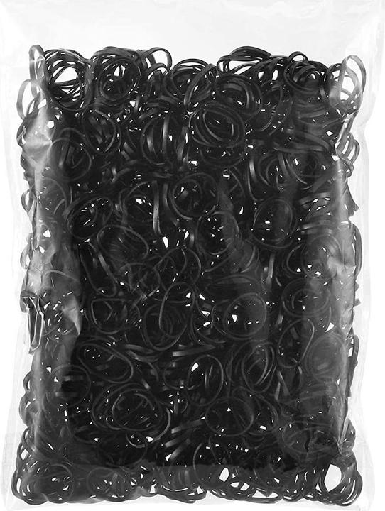 Immagine prodotto JTI 500x lacci per capelli, plastica - nero (Elastico per capelli)