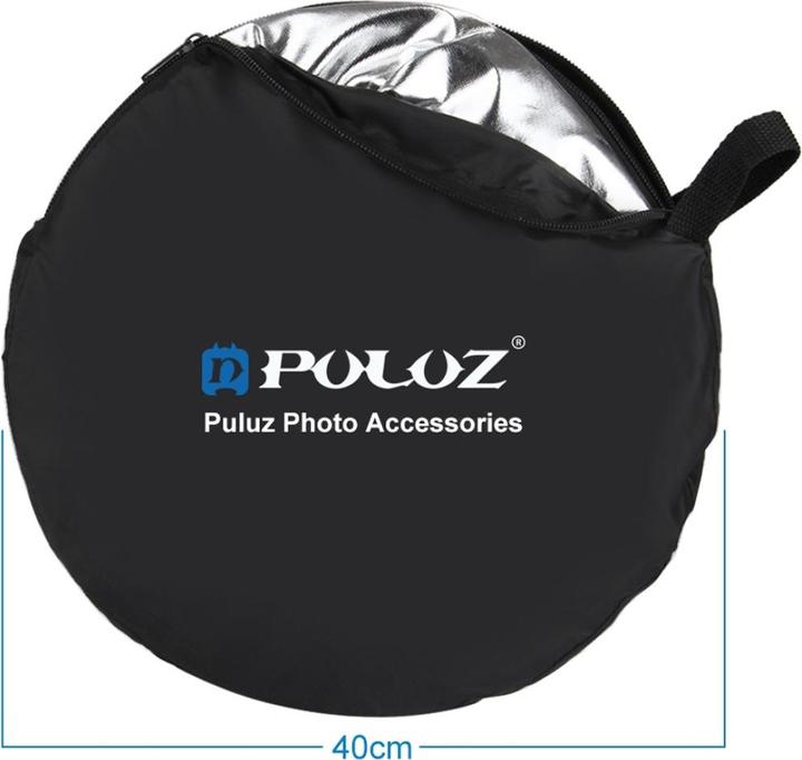Actual product image Puluz Folding reflector 5 in 1 system (Folding reflector, 110 cm)