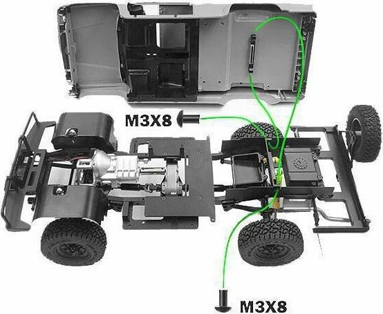 Image du produit Rc4Wd Support de carrosserie 1985 Toyota 4Runner arrière