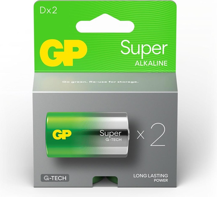 Produktbild GP Batteries Super (2 Stk., D)