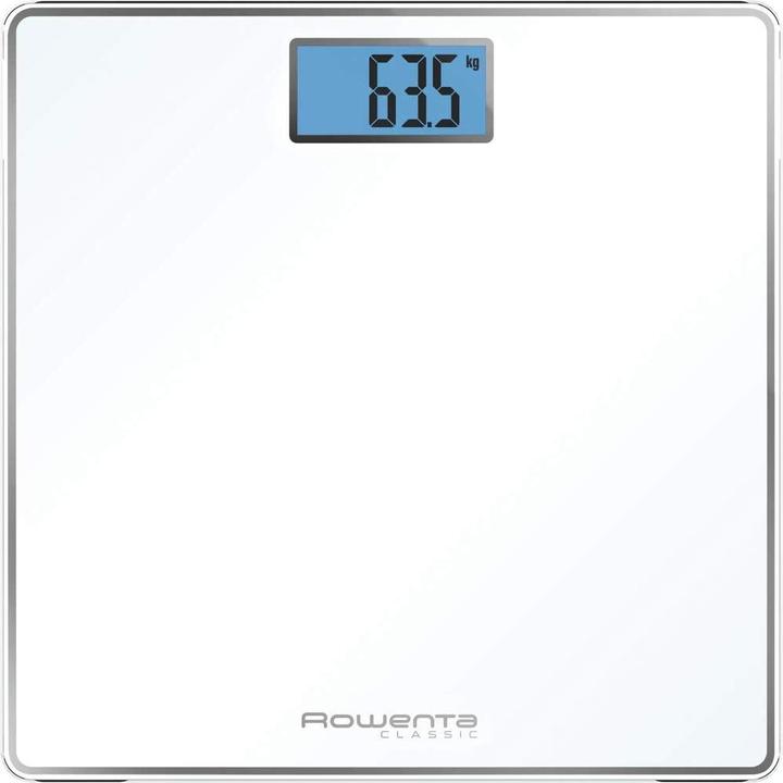 Rowenta Classic BS1501, elektronische Personenwaage, 31x31 cm, bis zu 160 kg mit Skala d (160 kg)