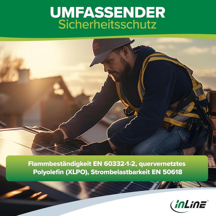 Image du produit InLine ® Solar Installationskabel Meterware H1Z2Z2-K 6mm² schwarz 50m