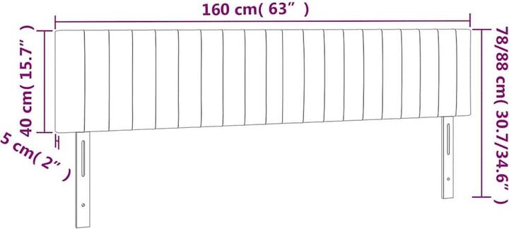 Produktbild vidaXL Kopfteil (160 x 5 x 88 cm)
