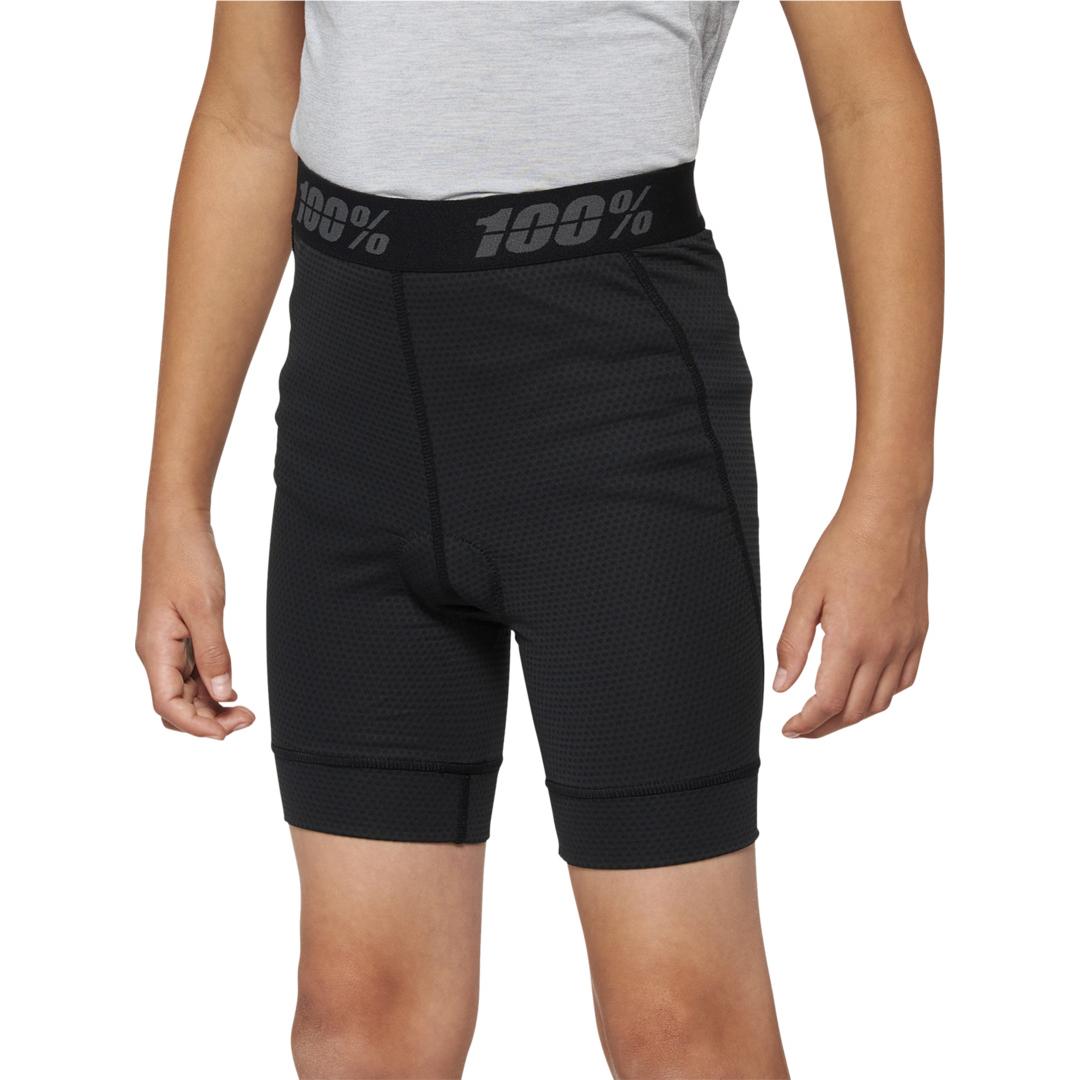 Thumbnail - 100%, Jungen, Velohosen, Ridecamp Youth Shorts (26), Schwarz, 26