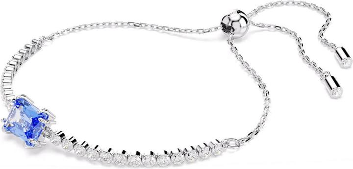 Actual product image Swarovski Matrix Tennis Bracelet Various Cuts Blue (24 cm, Swarovski Metal)
