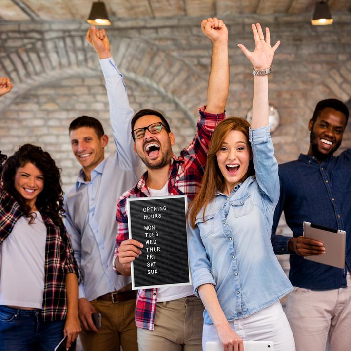 Actual product image Relaxdays Letterboard (Blackboard, 30 x 2 x 45 cm)