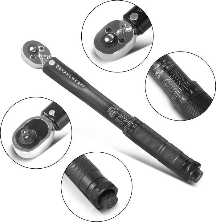 Actual product image Stahlwerk Torque spanner TW-25 ST 5-25 Nm 1/4" inch reversible ratchet (1/4", 5 Nm, 25 Nm)