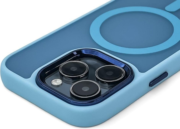 Actual product image Wozinsky Fashion Case MagSafe for Samsung Galaxy S25 - Blue (Samsung Galaxy S25)