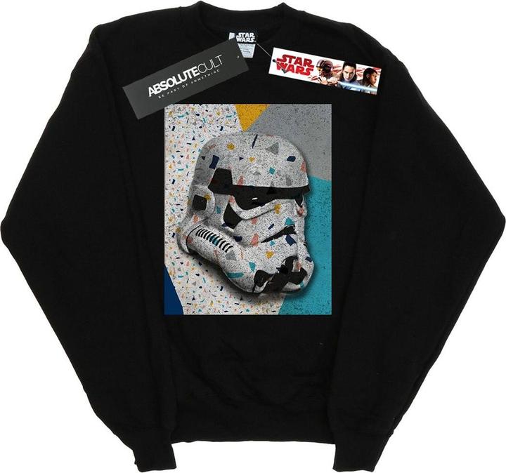 Actual product image Star Wars Mens Stormtrooper Pattern Helmet Sweatshirt (XL)