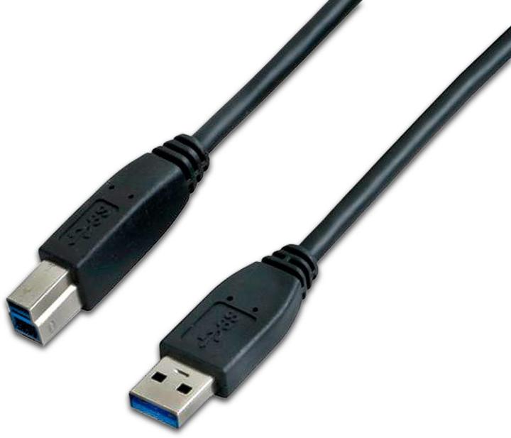 Produktbild Wirewin USB 3.0 Kabel, A-Stecker/B-Stecker, schwarz USB (0.50 m, USB 3.0, 0.50 W)