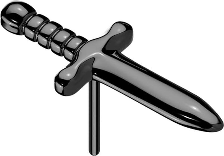 Produktbild Star Piercing Threadless Dolch schwarz (ohne Messing, Titan)