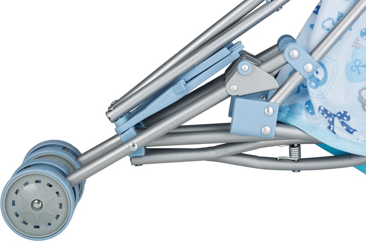 Actual product image Idena Doll buggy blue foldable