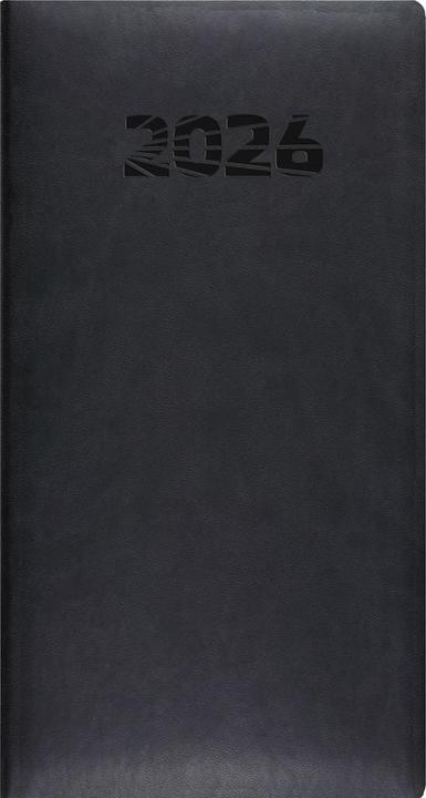 Actual product image Simplex Taschenagenda Simply Flex 2026 6950J1.26 1W/2S schwarz ML 8.7x15.3cm (A5, Italian, English, French, German)